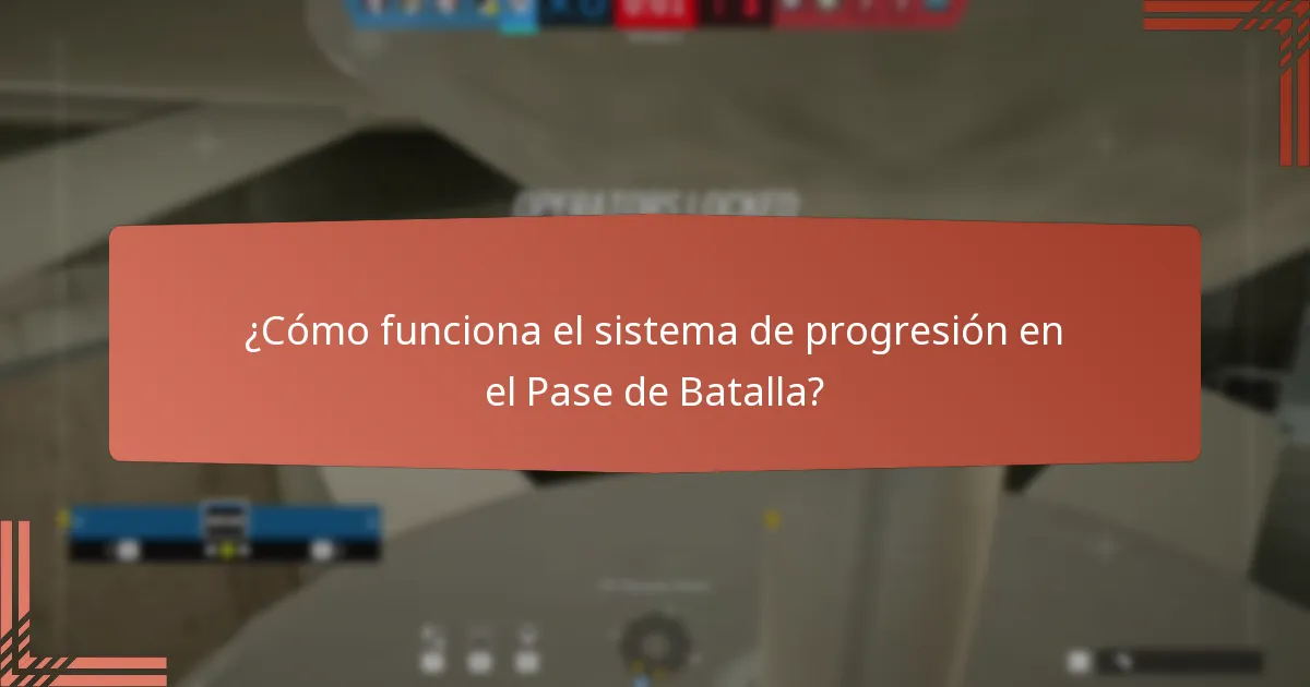 ¿Cómo funciona el sistema de progresión en el Pase de Batalla?